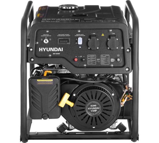 Бензиновый генератор Hyundai HHY 5020FE для дачи фото