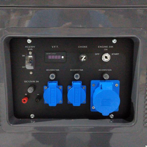 Бензиновый генератор Zongshen QB 12000 E синхронный фото