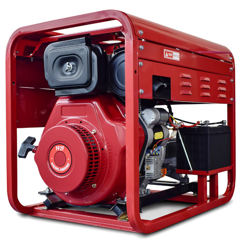 Дизельный генератор REDVOLT EPD7500EA3 EPD7500EA3 передвижной фото