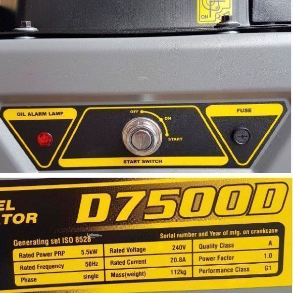 Дизельный генератор Loncin LCD7500D 54152 переносной фото