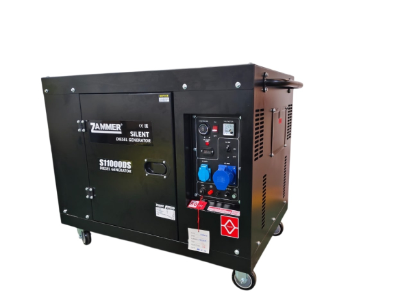 Дизельный генератор Zammer S11000DS- 7,5кВт кожух S11000DS на колесах Дизельный генератор Zammer S11000DS- 7,5кВт кожух S11000DS на колесах фото