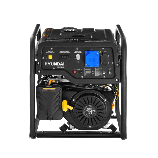 Бензиновый генератор Hyundai HHY 7020F на колесах Бензиновый генератор Hyundai HHY 7020F на колесах фото