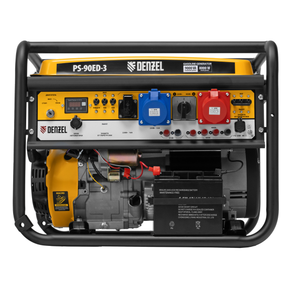 Бензиновый генератор DENZEL PS 90 ED-3 для дома фото