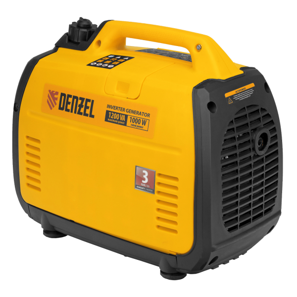 Бензиновый инверторный генератор DENZEL GT-1200iS на колесах фото