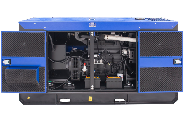 Дизельный генератор ТСС ЭД-40-Т400 в шумозащитном кожухе на прицепе 025349 фото