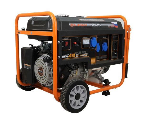 Бензиновый генератор Lifan 5 GF-3 (LF6500) 4-х тактный фото