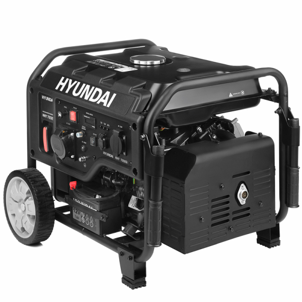 Бензиновый инверторный генератор Hyundai HHY 7050Si на колесах фото