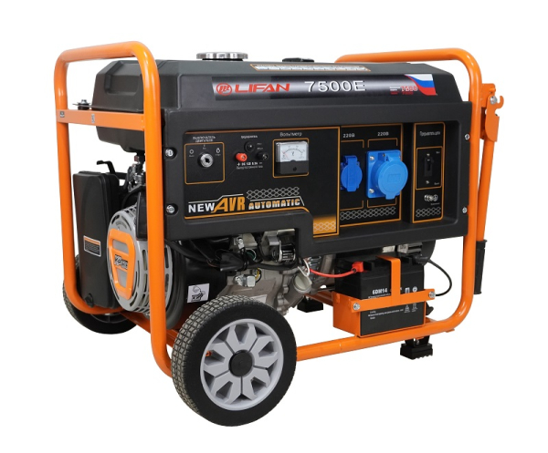 Бензиновый генератор Lifan 7 GF-4 (LF7500E) для дома фото