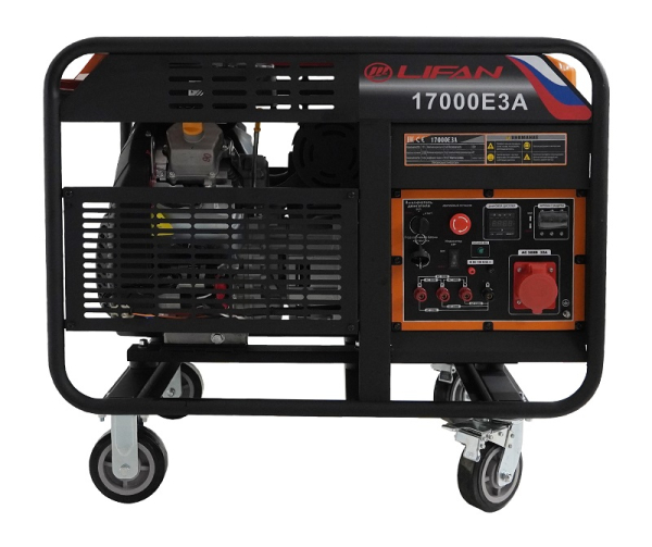 Бензиновый генератор Lifan 17000E3A синхронный фото