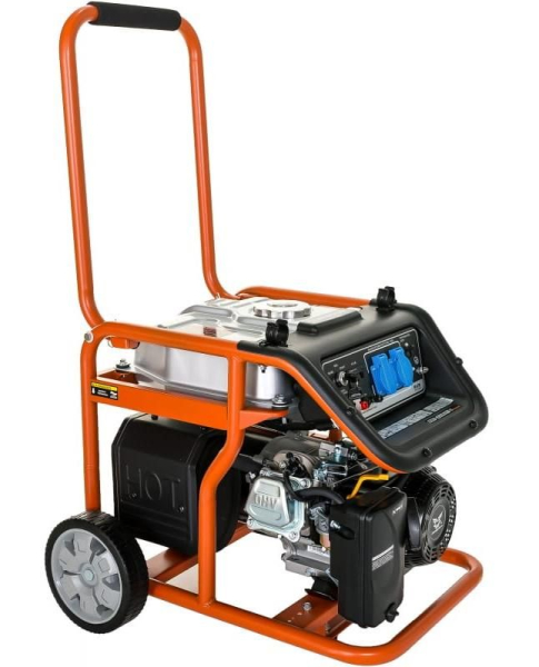 Бензиновый генератор Zongshen KB 3300 E на колесах фото