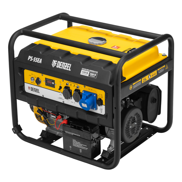 Бензиновый генератор DENZEL PS 55 EA синхронный фото