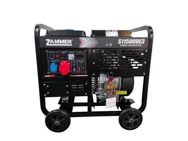 Дизельный генератор Zammer S11500DE3 - 9,5кВт S11500DE3 на колесах Дизельный генератор Zammer S11500DE3 - 9,5кВт S11500DE3 на колесах фото