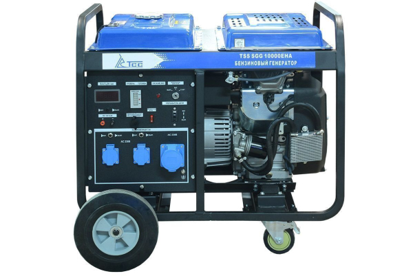 Бензиновый генератор ТСС SGG 10000EHA в кожухе МК-2.1 резервный фото