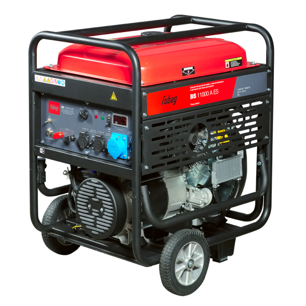 Бензиновый генератор Fubag Бензиновый генератор BS 11000 A ES + Стартмастер (Startmaster) BS 11500 с переключением «зима - лето» на колесах фото