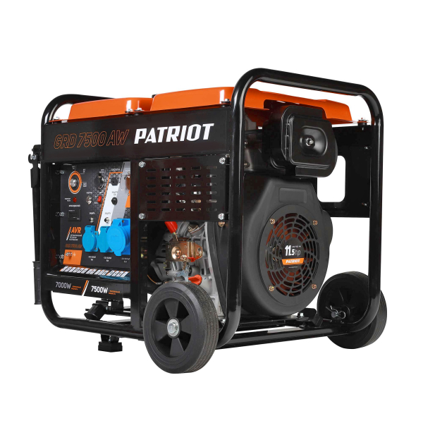 Дизельный генератор PATRIOT GRD 7500 AW 472702275 передвижной фото
