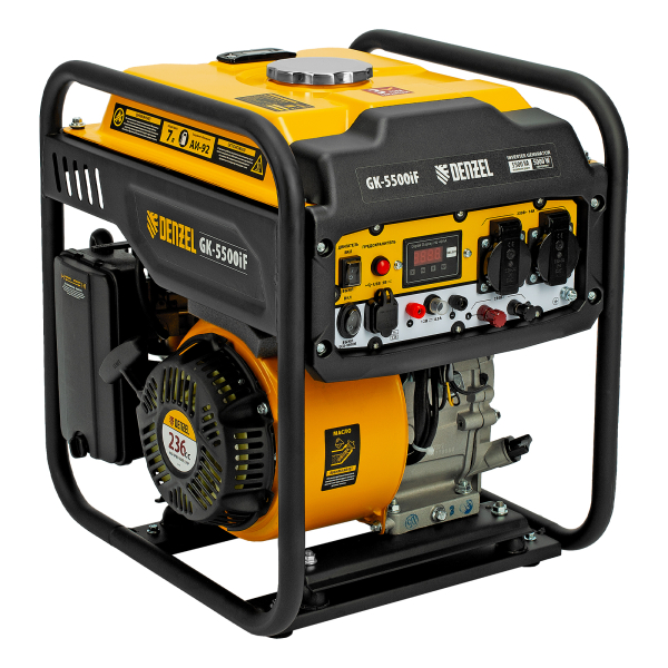 Бензиновый инверторный генератор DENZEL GK-5500iF синхронный фото