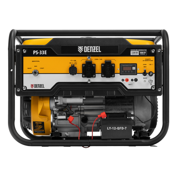 Бензиновый генератор DENZEL PS-33E синхронный фото