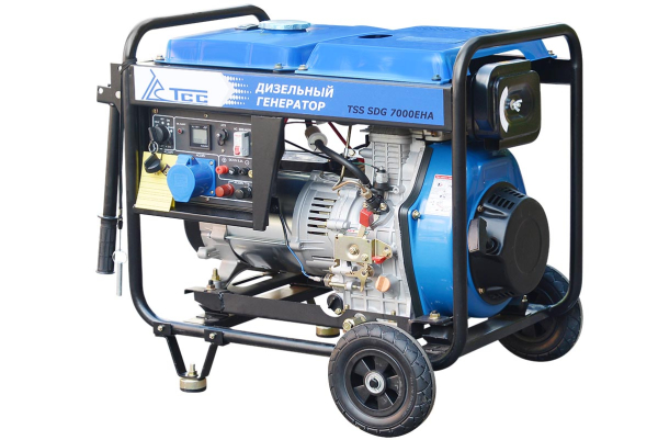 Дизельный генератор ТСС SDG 7000EHA в кожухе МК-2.1 034167 портативный фото