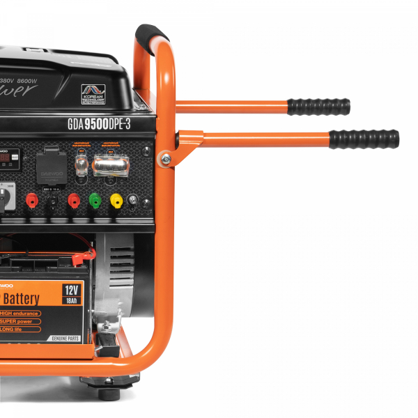 Бензиновый генератор DAEWOO GDA 9500DPE-3 переносной фото