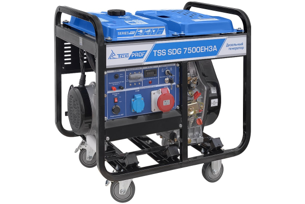 Дизельный генератор ТСС SDG 7500EH3A 100027 2-х тактный фото