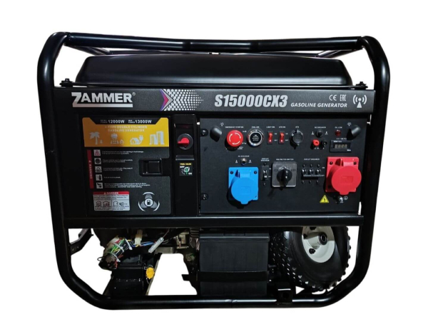 Бензиновый генератор Zammer S15000CX3 - 12кВт портативный Бензиновый генератор Zammer S15000CX3 - 12кВт портативный фото
