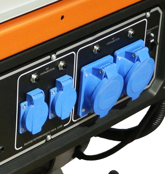 Бензиновый генератор Zongshen PB 12000 E синхронный фото