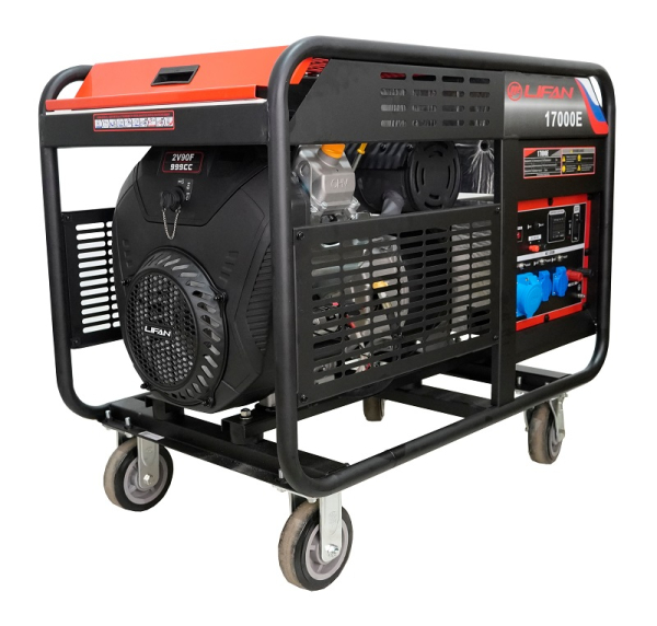 Бензиновый генератор Lifan 17000E синхронный фото