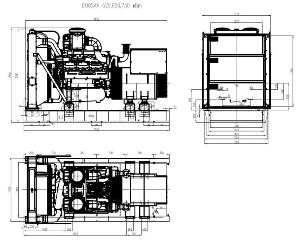 Дизельный генератор ТСС АД-730С-Т400-1РМ17 (Mecc Alte) 031219 фото