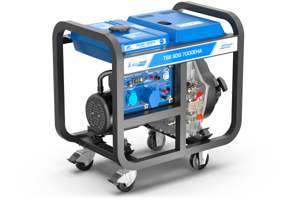 Дизельный генератор ТСС SDG 7000EH3A 100034 2-х тактный фото