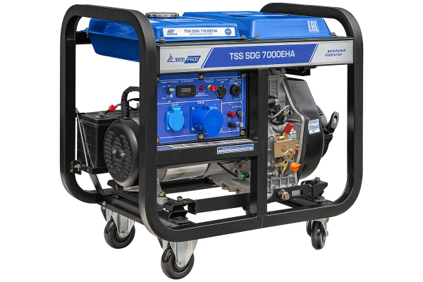Дизельный генератор ТСС SDG 7000EHA 100033 2-х тактный фото