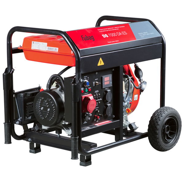 Дизельный генератор Fubag Дизельный генератор трёхфазный FUBAG DS 7000 DA ES 641695 на колесах фото