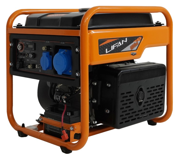 Бензиновый инверторный генератор Lifan 6500IOE для дома фото