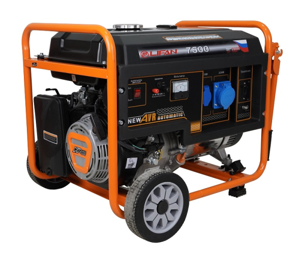 Бензиновый генератор Lifan 7 GF-6 (7500) портативный фото