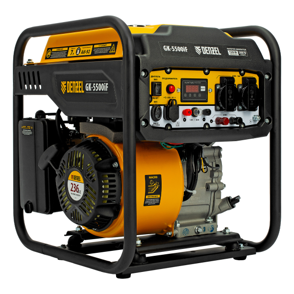 Бензиновый инверторный генератор DENZEL GK-5500iF синхронный фото
