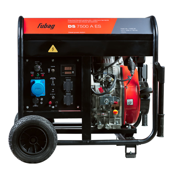 Дизельный генератор Fubag DS 7500 A ES 646234 на колесах фото