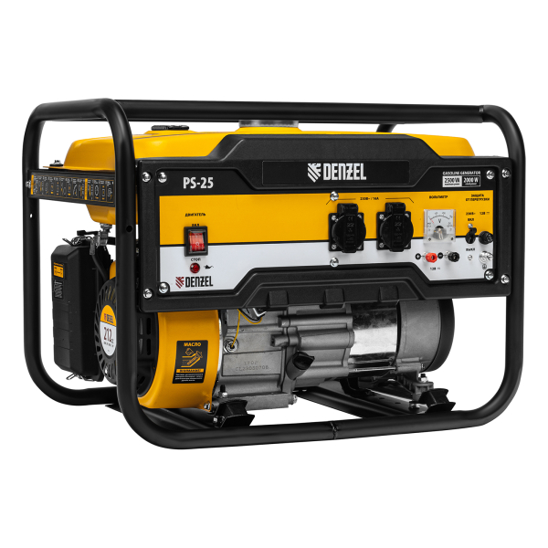 Бензиновый генератор DENZEL PS 25 для дома фото