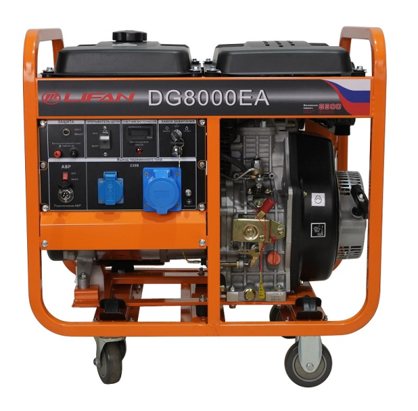 Дизельный генератор Lifan DG8000EA 00157314 переносной фото