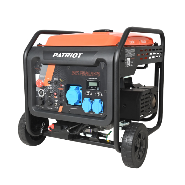 Бензиновый инверторный генератор PATRIOT iGN 7500AWS синхронный фото