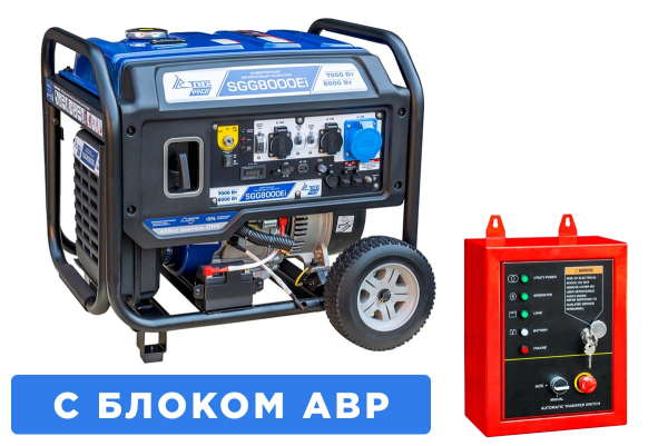 Бензиновый инверторный генератор ТСС SGG 8000Ei с блоком АВР фото