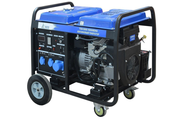 Бензиновый генератор ТСС SGG 10000EHA в кожухе МК-2.1 резервный фото