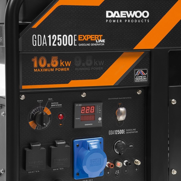 Бензиновый генератор DAEWOO GDA 12500E для дома фото
