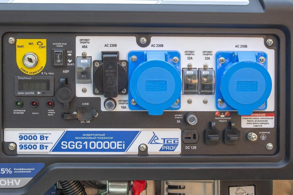 Бензиновый инверторный генератор ТСС SGG 10000Ei с блоком АВР портативный Бензиновый инверторный генератор ТСС SGG 10000Ei с блоком АВР портативный фото