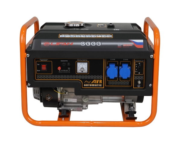 Бензиновый генератор Lifan 2.8 GF-6 (LF3000) резервный фото