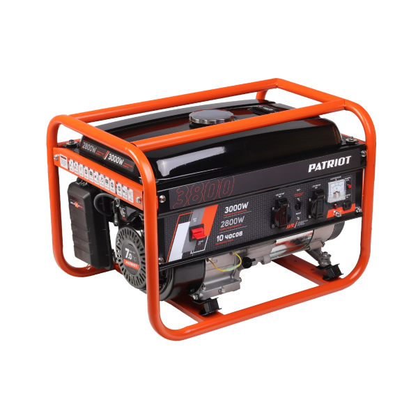 Бензиновый генератор PATRIOT SRGE 3800 на колесах фото