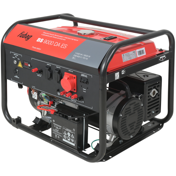 Бензиновый генератор Fubag BS 9000 DA ES асинхронный фото