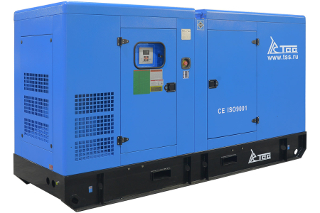 Дизельный генератор ТСС ЭД-150-Т400 в шумозащитном кожухе на прицепе фото