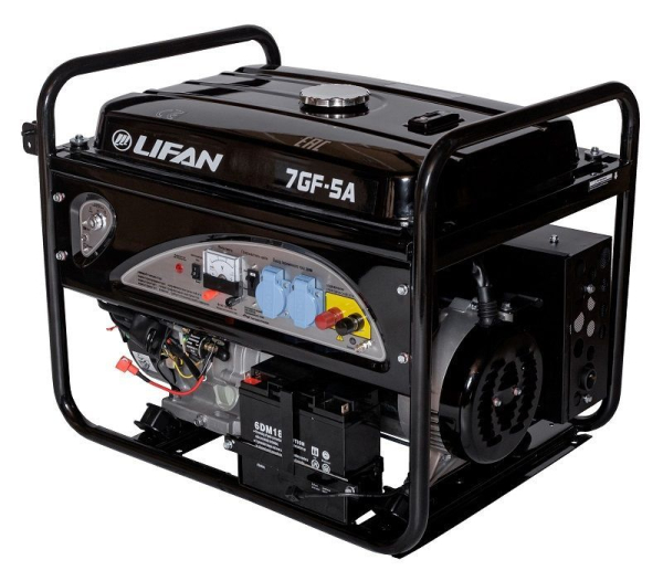 Бензиновый генератор Lifan 7 GF-5A (LF7500AE) для дома фото