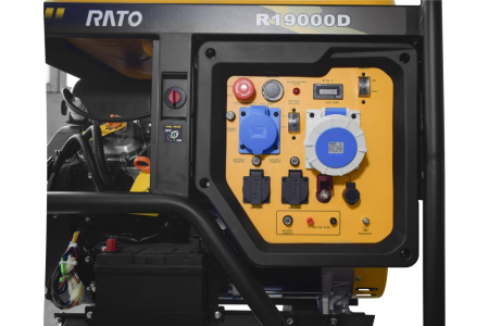 Бензиновый генератор RATO R19000D электростартер + колесный комплект фото