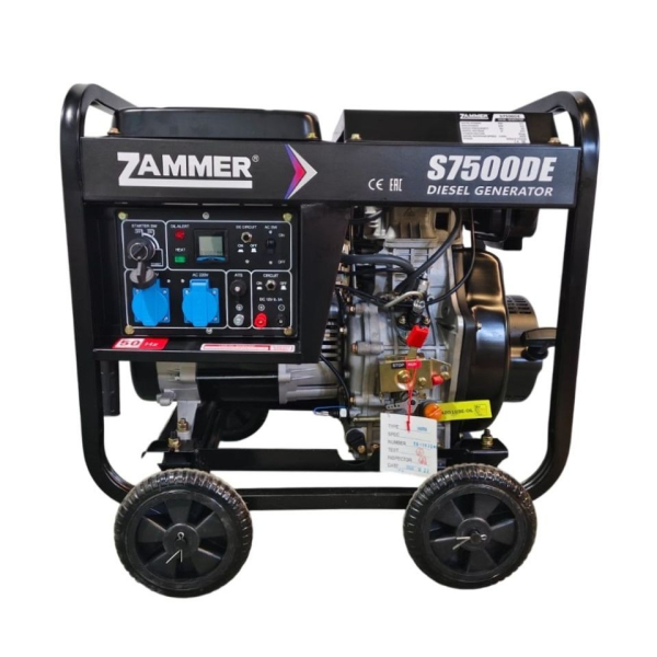 Дизельный генератор Zammer S7500DE S7500DE для дачи фото