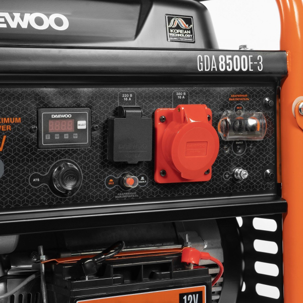 Бензиновый генератор DAEWOO GDA 8500E-3 для дома фото